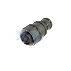 2RM-18 Series 4 Pin Female Cable Plug Shielded Tail