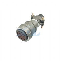 2RM-24 Series 10 Pin Female Cable Plug Unshielded Tail