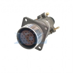2RM-24 Series 19 Pin Female Panel Flange Receptacle with Tail