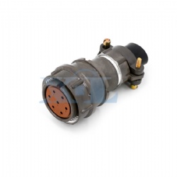 2RM-27 Series 7 Pin Female Cable Plug Unshielded Tail