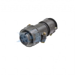 XLP20 4 Pin Female Cable Plug Unshielded