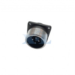 XLP28 4 Pin Male Flange Panel Receptacle