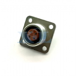 2RM-14 Series 4 Pin Female Panel Flange Receptacle