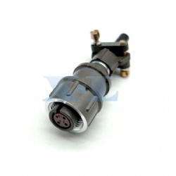 2RM-14 Series 4 Pin Female Cable Plug Unshielded Tail