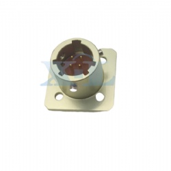 OHS Series 4 Pin Male Flange Panel Receptacle